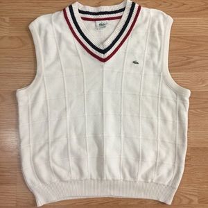 lacoste sweater vest mens